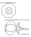 BPCK-166 Black design Ceramic knob-Outline