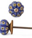 KNM-039-Yellow Flowers with Blue base knob