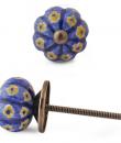 KNM-039-Yellow Flowers with Blue base knob