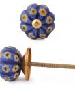 KNM-039-Yellow Flowers with Blue base knob