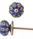 KNM-039-Yellow Flowers with Blue base knob