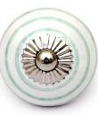 White Spiral Ceramic Cabinet Knob