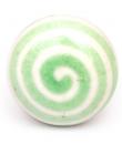 KPS-4671 - Lime green spiral with White base knob