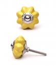 KPS-9004 - Yellow Flower-Shaped Cabinet Knob