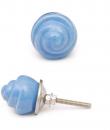 KPS- 9007 - Blue Shell-Shaped Cabinet Knob