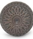 KPS-9032-Embossed knob with Brown Base