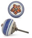 KPS-9034-Blue and Orange Color Ceramic Knob
