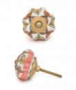 KPS-9035-White Base Brown and Orange design