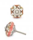 KPS-9035-White Base Brown and Orange design