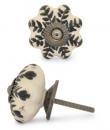 KPS-9040-Black design with white base Ceramic knob