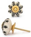 KPS-9040-Black design with white base Ceramic knob