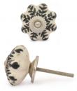 KPS-9040-Black design with white base Ceramic knob