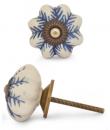 KPS-9042-Blue design with White Ceramic knob