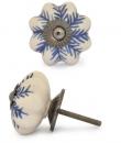 KPS-9042-Blue design with White Ceramic knob