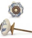KPS-9043-Blue design with White Ceramic knob