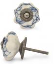 KPS-9043-Blue design with White Ceramic knob
