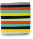 Multicolor Resin and Wooden Knob