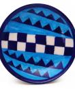 Turquoise and Blue Color design Plate 5"
