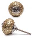 Glass Dew Drops on Golden Sand based Knobs