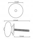 BPCK-126 ceramic knob-Outline