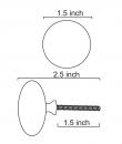 NKPS-020 Cow Ceramic knob-Outline