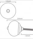 KPS-4606 - White and Blue Colored knob