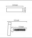 Rectangle Shape Mustard Resin Drawer Dresser Cabinet Knobs